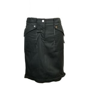 Reyes black cargo pocket utility pencil skirt women's size 2 New With Tags